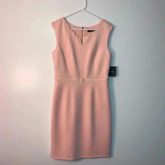 Ellen Tracy Blush Sheath Dress​​ - Picture 2 of 8